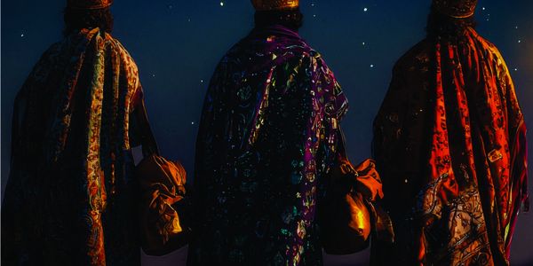 A visita dos 3 reis magos a Jesus