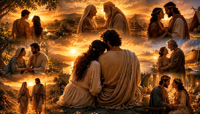 7 casais da Bíblia e o que cada um ensina sobre amor