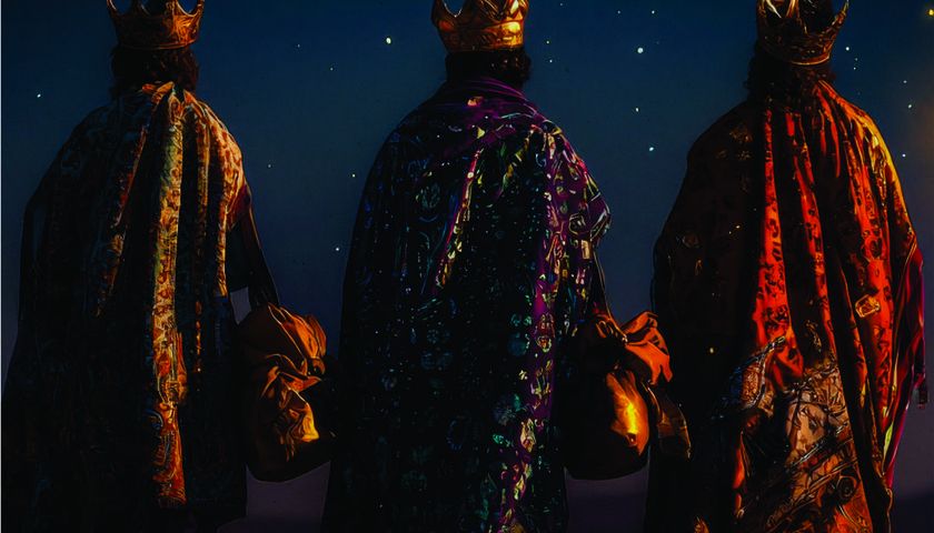 A visita dos 3 reis magos a Jesus