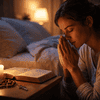 Oração da noite pedindo proteção de Deus enquanto dormimos