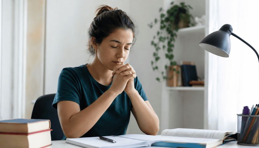 Oração para quem deseja voltar a estudar e sente insegurança