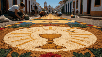 O que é o tapete de Corpus Christi? Significado da tradição brasileira e sua origem
