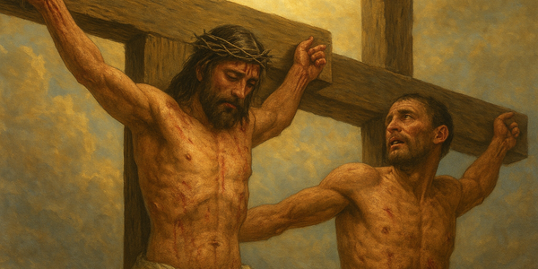 O ladrão na cruz ao lado de Jesus: a esperança que nasce no último suspiro