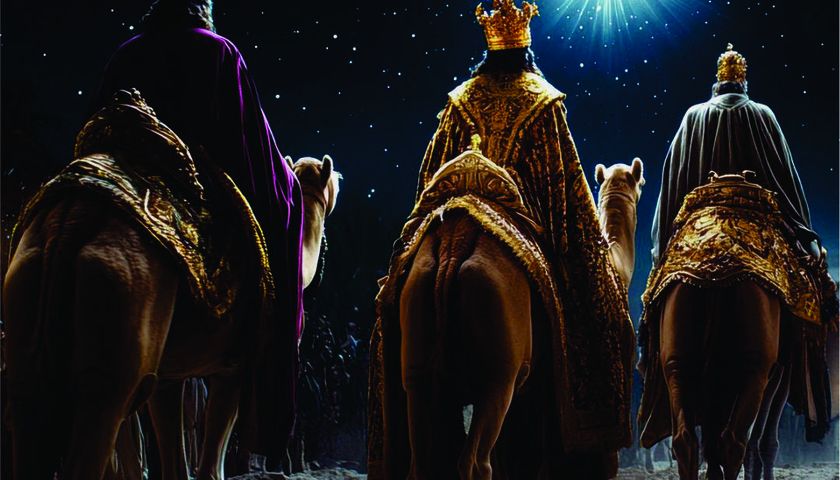 Os magos do oriente e seus presentes para Jesus  