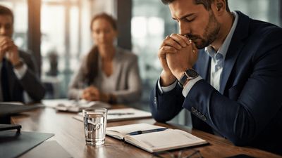 Oração por sabedoria e discernimento antes de uma reunião difícil