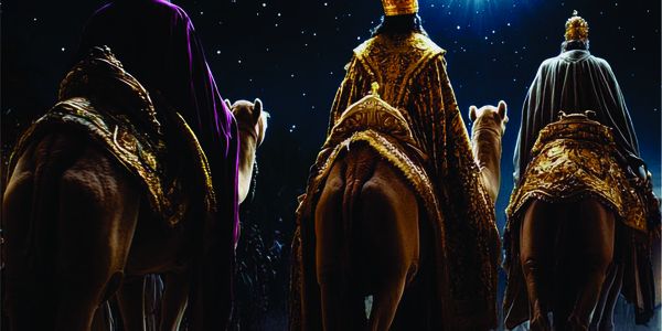 Os magos do oriente e seus presentes para Jesus  