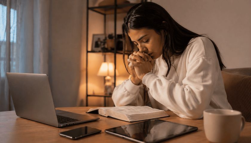 Oração para proteger a mente contra distrações e tentações digitais