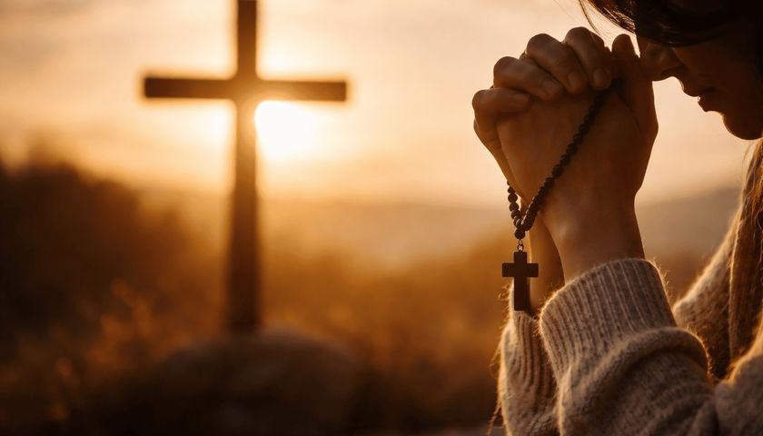 Oração para refletir sobre o amor de Deus na cruz